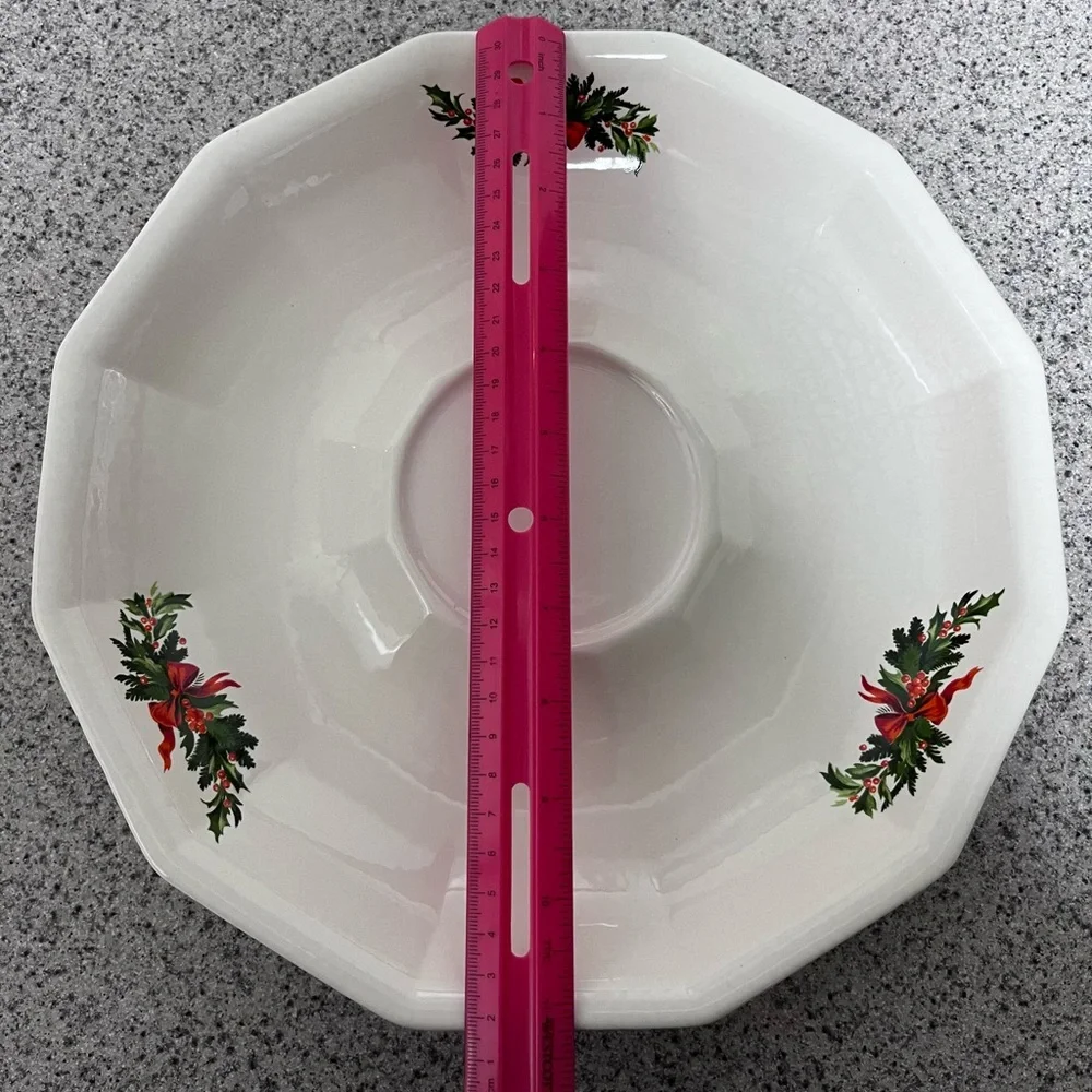 Pfaltzgraff Christmas Heritage Chip & Dip Platter